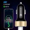 Быстрое автомобильное зарядное устройство с двойным USB-накопителем, ЖК-дисплей 3,0, быстрая зарядка, автоматический USB-адаптер для Xiaomi Huawei P30 P20, USB-зарядное устройство для Iphone 12 Xs