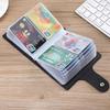 Большая емкость RFID-блокирующий держатель для карт Кошелек Мужчины Женщины ПУ Кожа Многослотовый ID Кредитный Органайзер Городской Минималист