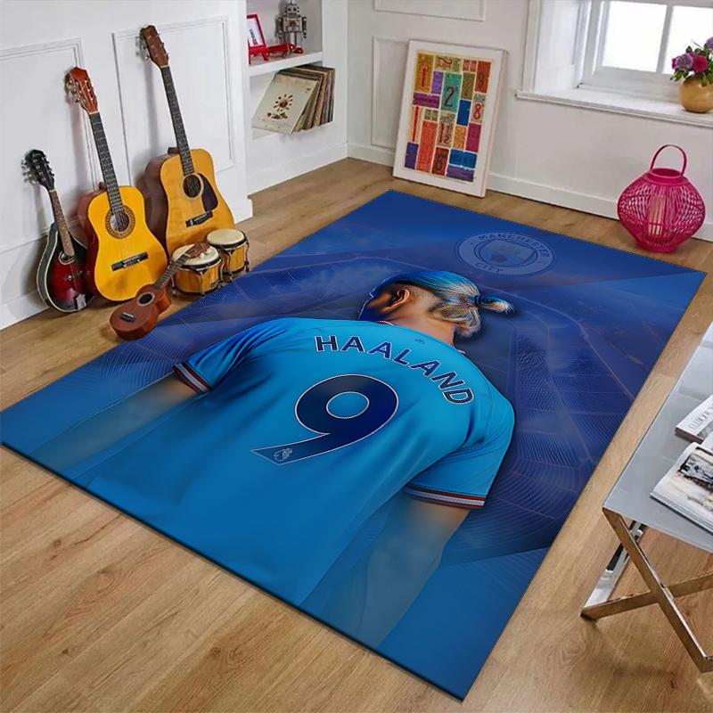 1pc Haaland2 Design Printed Area Rug Carpet for Bedroom Living Room Home Decor Rugs Mat Non Slip Mat Rug for Bedside