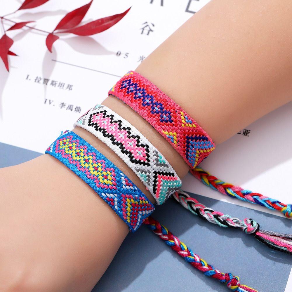 Adjustable Woven Bracelet Transshipment Nepalese Ethnic Bracelet Bohemian Bracelet Jewelry Gift