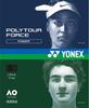 YONEX Теннисная струна Poly Tour Force 120 PTGFO120, Черная,