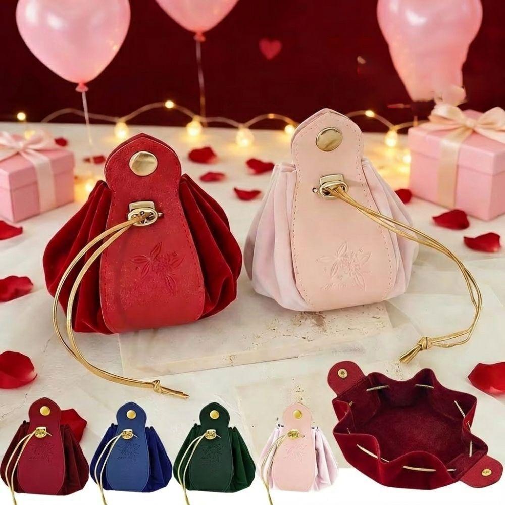 Leather Candy Packaging Bag Drawstring Party Favor Bag New Jewelry Storage Pouch Party Favors