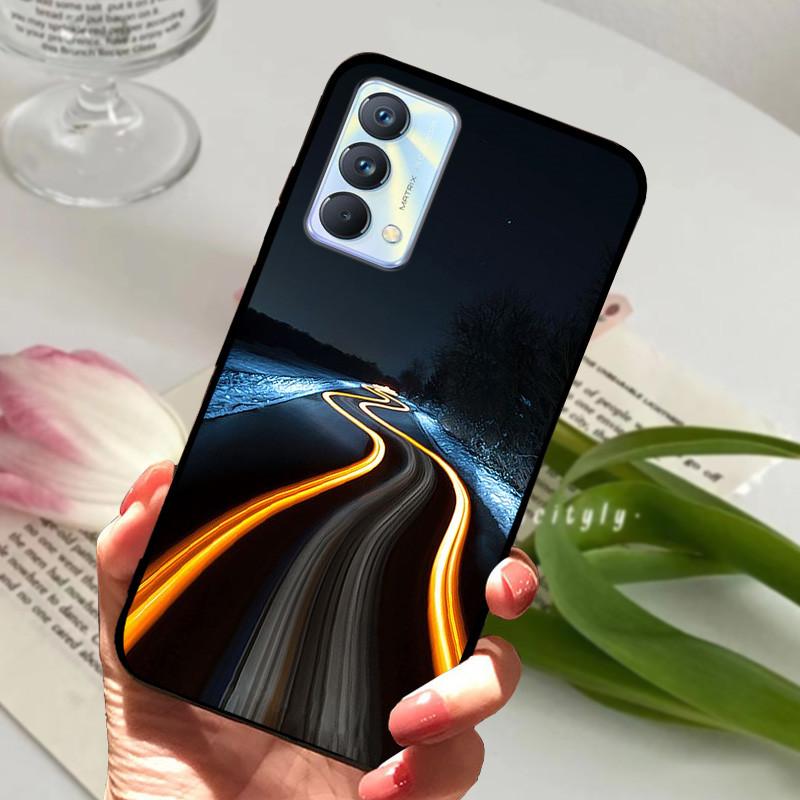 Для чехла Realme GT Master Case Edition Животные Мультфильмы Мягкий Силикон Funda для Телефона Realme GT Master Explorer Чехол Черный Coque