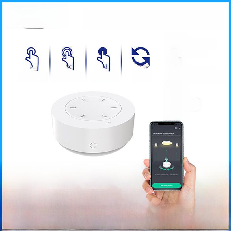 Tuya Zigbee Smart Home Water Detector & Smoke Alarm with Wireless Temperature and Humidity Sensor Switch