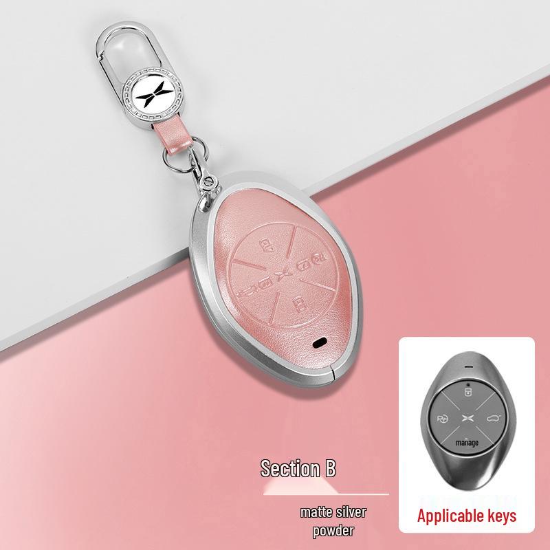 Compatible with XPeng P7i, G6, G9, P5, G3i key case - Premium Protective Shell with Buckle.
