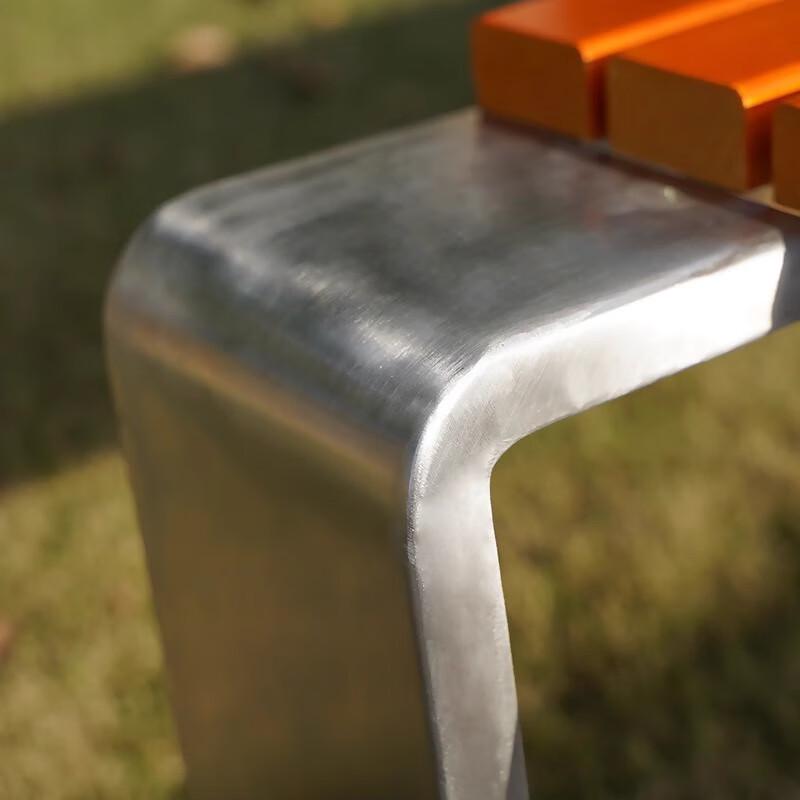 WEZHO 304 Stainless Steel Outdoor Park Bench