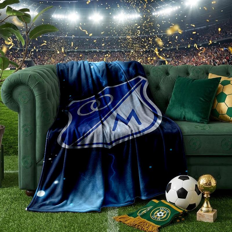 Blue Shield Emblem Millo-narios Blanket Lightweight Ideal Bedding Blanket Perfect for Travel, Living Rooms, Offices, Sofas, Fan Christmas gift