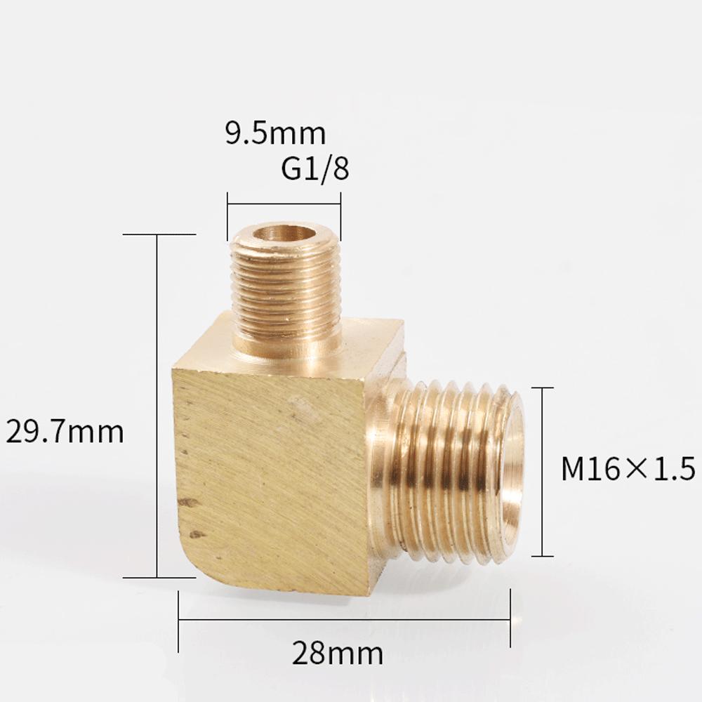 M12 M14 M16 M18 Метрический 1/8" 1/4" 3/8" 1/2" BSP Наружный Угольник 90 градусов Латунный Фитинг Трубопроводный Соединитель Муфта Вода Газ Масло