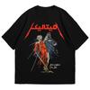 Лето 2025 Новая мужская футболка BAJU MUSIK Металл Рок Футболка Группа Унисекс Футболка Модный топ с коротким рукавом Большой размер