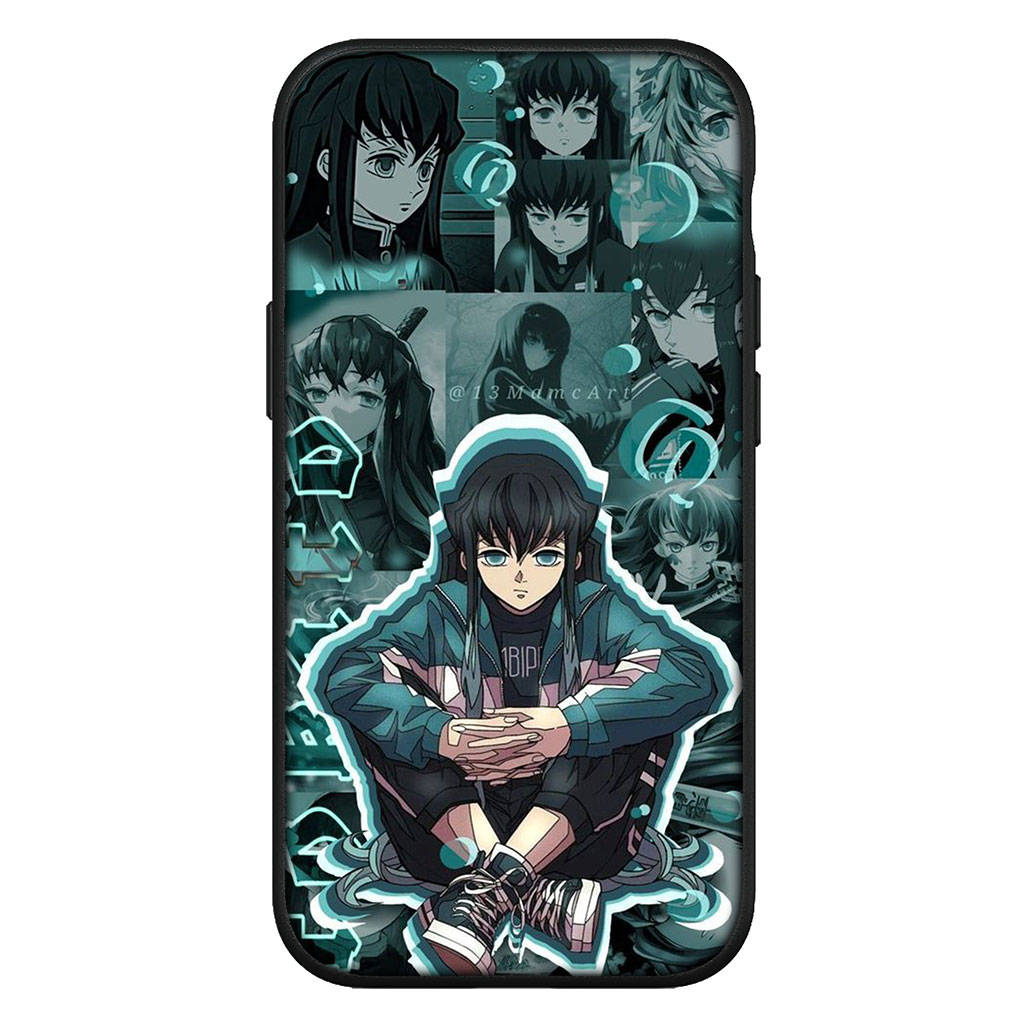 Для Samsung Galaxy S24 S23 iPhone 16 15 14 Xiaomi Redmi Note 13 12 11 Plus 9 Pro Max X XR Чехол Muichiro Tokito Demon Slayer Kamado Tanjiro OPPO Huawei
