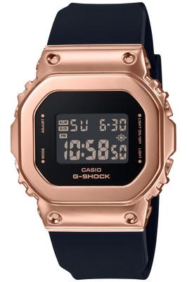 Модель Casio с металлическими черными часами G-Shock, крышка среднего размера, GM-S5600PG-1JF, унисекс,