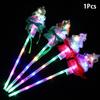 1PC Kids Colorful Glowing Sticks Flashing Heart Star Butterfly Girls Princess Fairy Wands Role Play Show Cosplay Party Favor