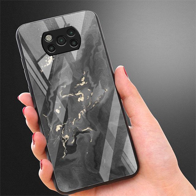 Роскошный стеклянный чехол с мраморным узором для Xiaomi Poco X3 NFC 11 Lite 11T F3 M3 для Redmi Note 11 10 9 8 Pro 10S 9S 9A 9C чехол для телефона