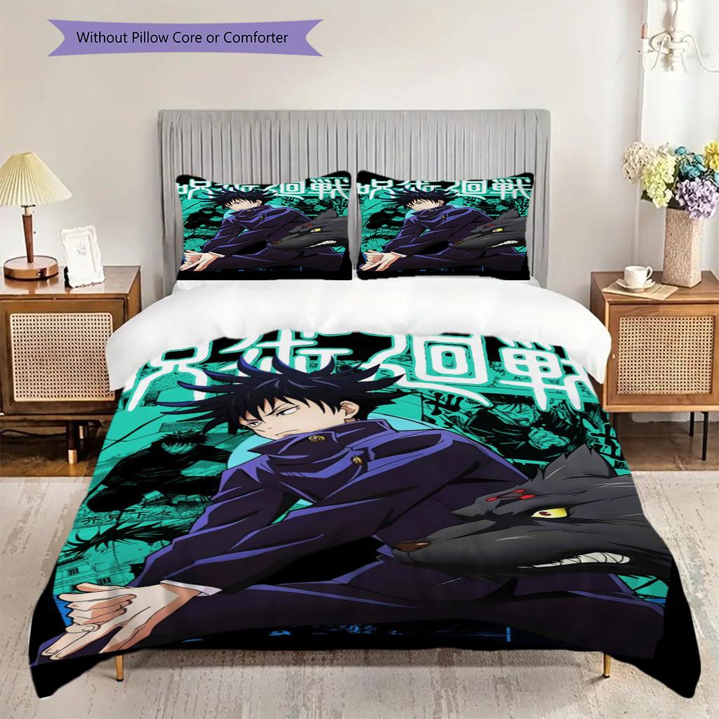 Jujutsu Kaisen Heroes Bedding 1 Duvet Cover 2 Pillowcase Without Core Gift Bedding Set Soft And Comfortable Suitable For Home Use