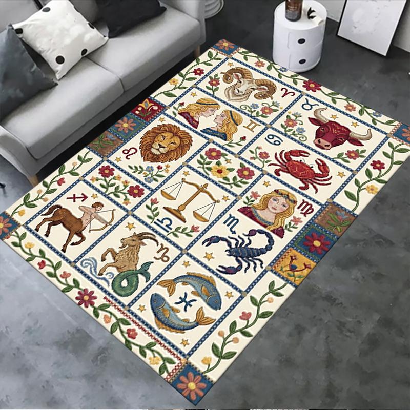 2025 New constellations Carpet Rug for Living Room Bedroom Home Sofa Decoration,Kids play Non-slip Floor Mat150