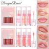 Dragon Ranee 3-Piece Pearl Shimmer Lip Gloss Set with Large Brush Applicator Glossy Mirror Finish Lip Gloss