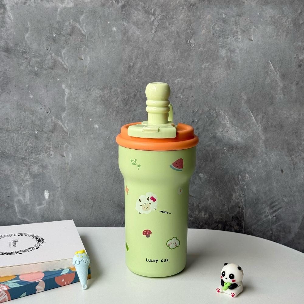 Cartoon Insulated Cup 600ml Water Mug Cute Vacuum Cup