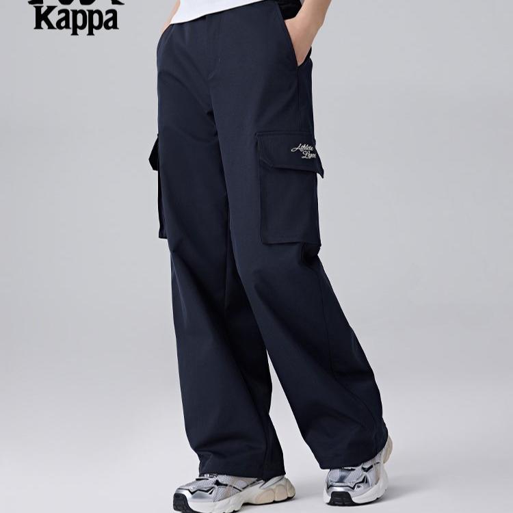 Kappa back-to-back sports pants elastic pants women's casual pants work pants