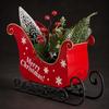 Christmas Sleigh with Lights Lighted Festive for Mantel