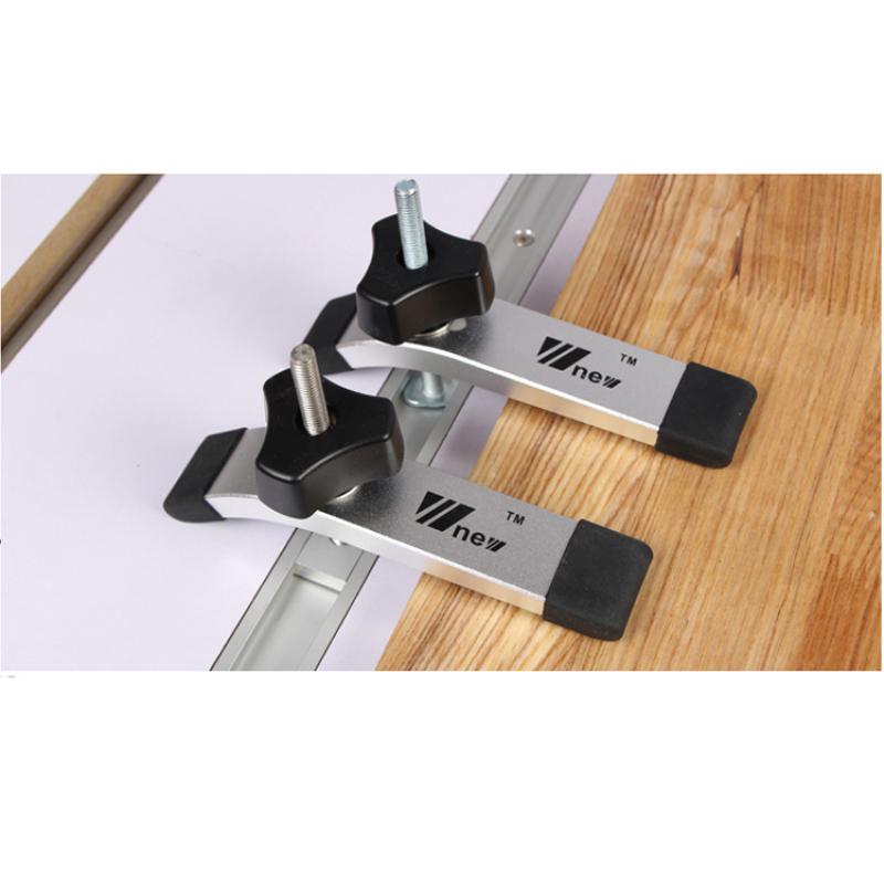 Деревообрабатывающий фрезерный стол с Т-образной направляющей, металлический быстродействующий зажим, набор зажимов для Т-образного паза, Т-образная направляющая