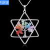 Аксессуары Melkaba, подвеска с шестью звездами, Древо жизни, ожерелье с семью чакрами