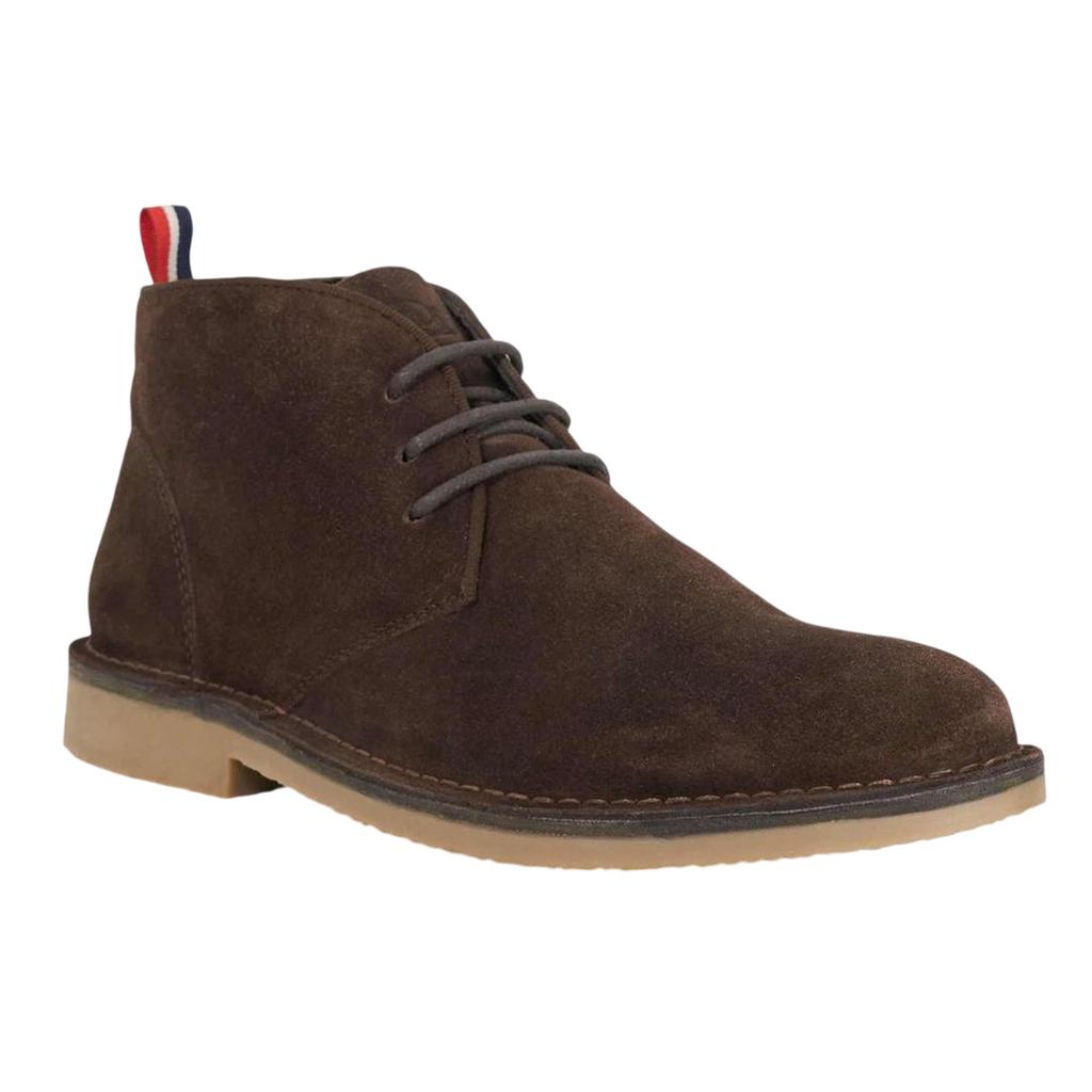 Dune London Mens Creed Leather Lace Up Chukka Boots
