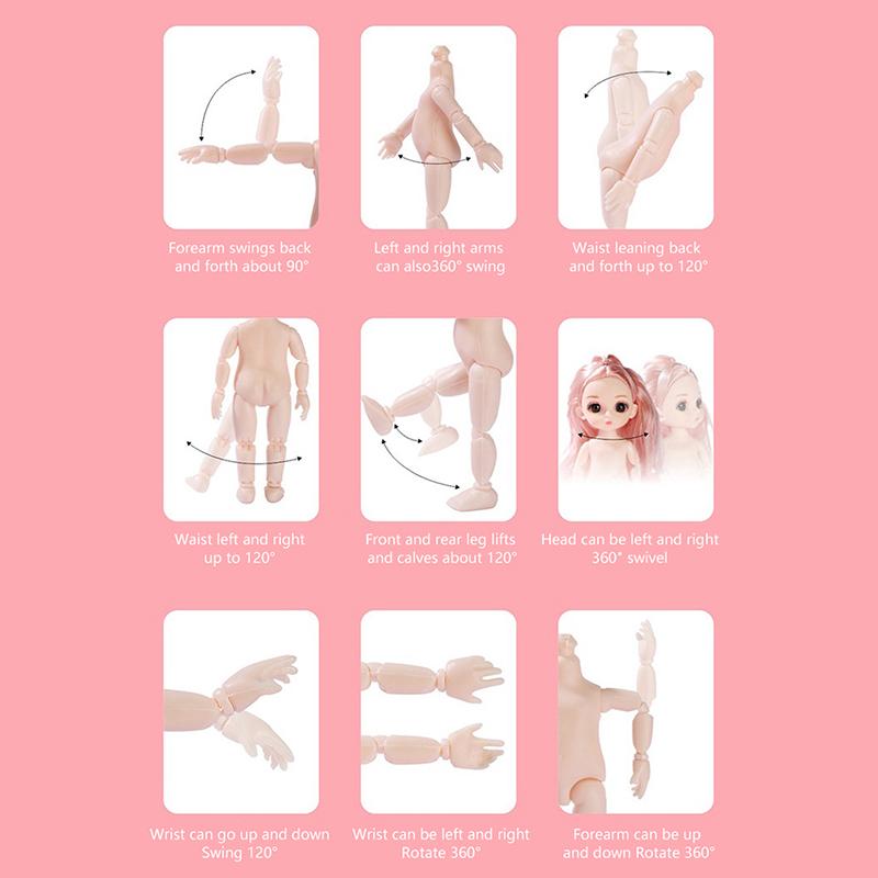 17 см 23 подвижных сустава одеваются принцесса кукла с мигающими глазами для девочек игрушки