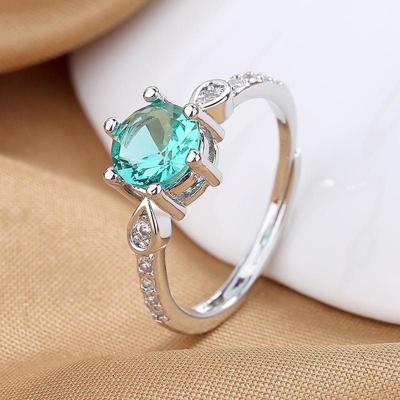 925 Sterling Silver Ring Open Adjustable Silver/Gold for Women Exquisite Student Girlfriend Jewelry Accessories Wedding Party