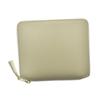 COMME Des GARCONS Leather Wallet Bifold Round Zipper SA2100 Off-White [Item]