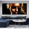 Black Gold Nude African Art Woman Oil Painting On Canvas Posters and Prints Scandinavian Wall Picture for Living Room No Frame