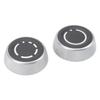2Pcs Volume Control Knob Left and Right Rotation Button Rotatable Adjust Knob for Panamera Cayenne 911