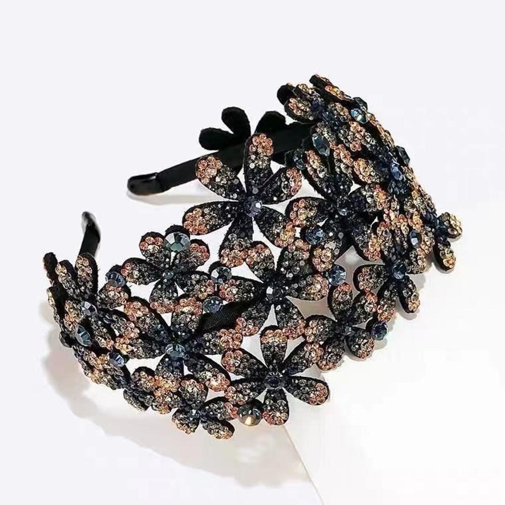 Anti-slip Hairband Flower Hair Clips Elegant Headband for Girl