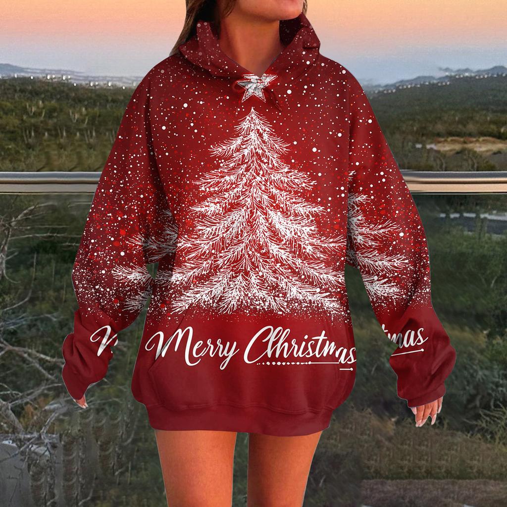 Women's Fashion Daily Versatile Casual Crewneck Sweatshirts Long Sleeve Printed Top Sweatshirts