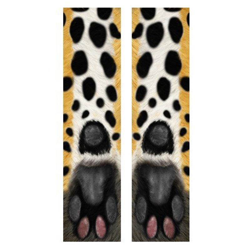Unisex Adult Children 3D Print Animal Foot Hoof Paw Print Sock Novelty Crew Socks Tube Mid Stockings