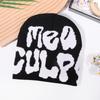 Hip Hop Letter Y2k Beanie Hat With Warm Acrylic Fabric For Streetwear And Fall Outdoor Activities