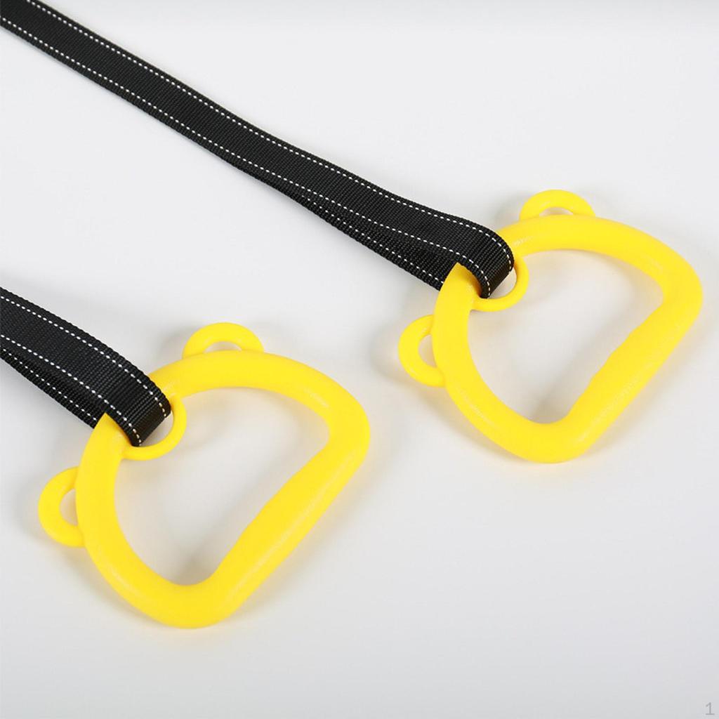 2 шт. Гимнастические кольца с противоскользящими ручками для дома, портативные, для повышения высоты, вспомогательные тренировки, фитнес