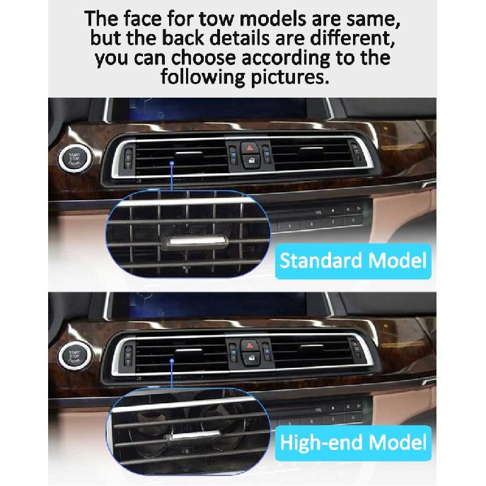 Полностью хромированная консоль, центральный кондиционер, вентиляционная решетка переменного тока, выход для BMW 7 серии F01 F02 730 735