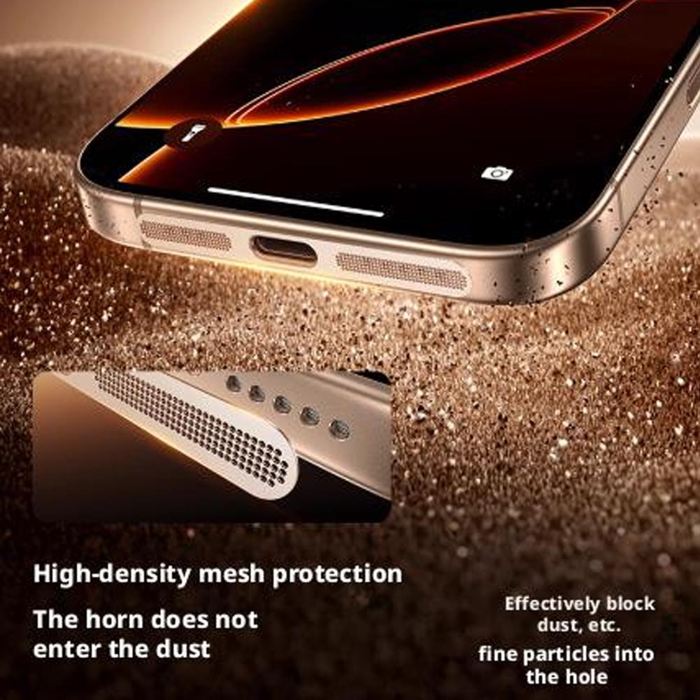 1Pcs Metal Dustproof Net Sticker For iPhone 17 Air 17 Pro Max Easy Install Earpiece Speaker Hole Anti-dust Mesh Protection Cap