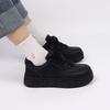 Global Women's Shoes Black Board Shoes Spring Shoes Versatile Little White Shoes Thick-soled Breathable Casual Little Black ZHQ1168-1