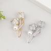 1Pc Brooch Rhinestone Tulip Flower Brooch Anti-glare Suit Brooch Collar Pin Jewelry