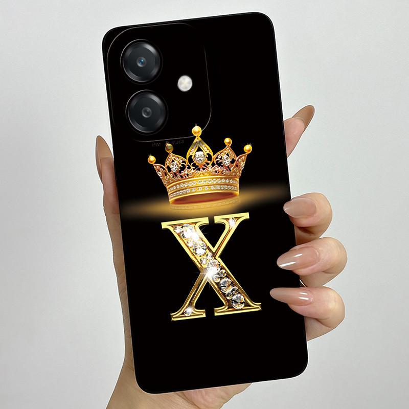 Чехол для Oppo A60 5G Силиконовый Чехол с Буквой Короны Ударопрочный Чехол Для OPPO A3 5G CPH2683 Чехол Для OPPO A3X A 3X A40 A40m 4G Чехол для Телефона