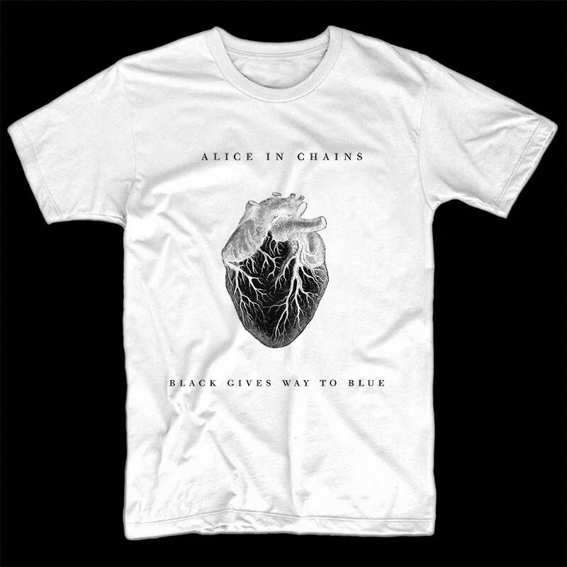 Alice in Chains Black Gives Way to Blue V1 T shirt BLACK WHITE all sizes S-5XL