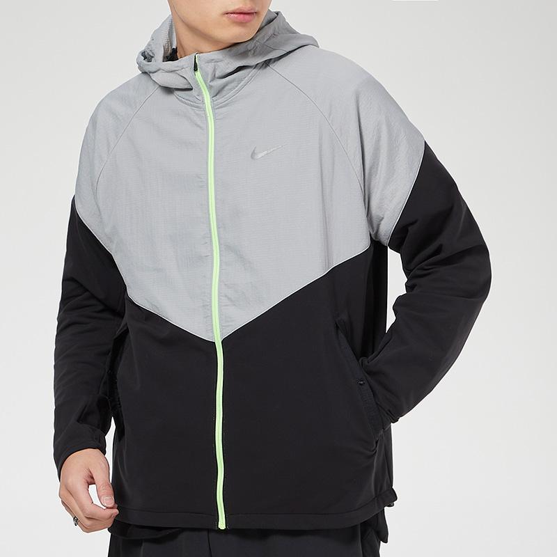 Nike Jackets Men's Black Gray Hooded Moderate Other