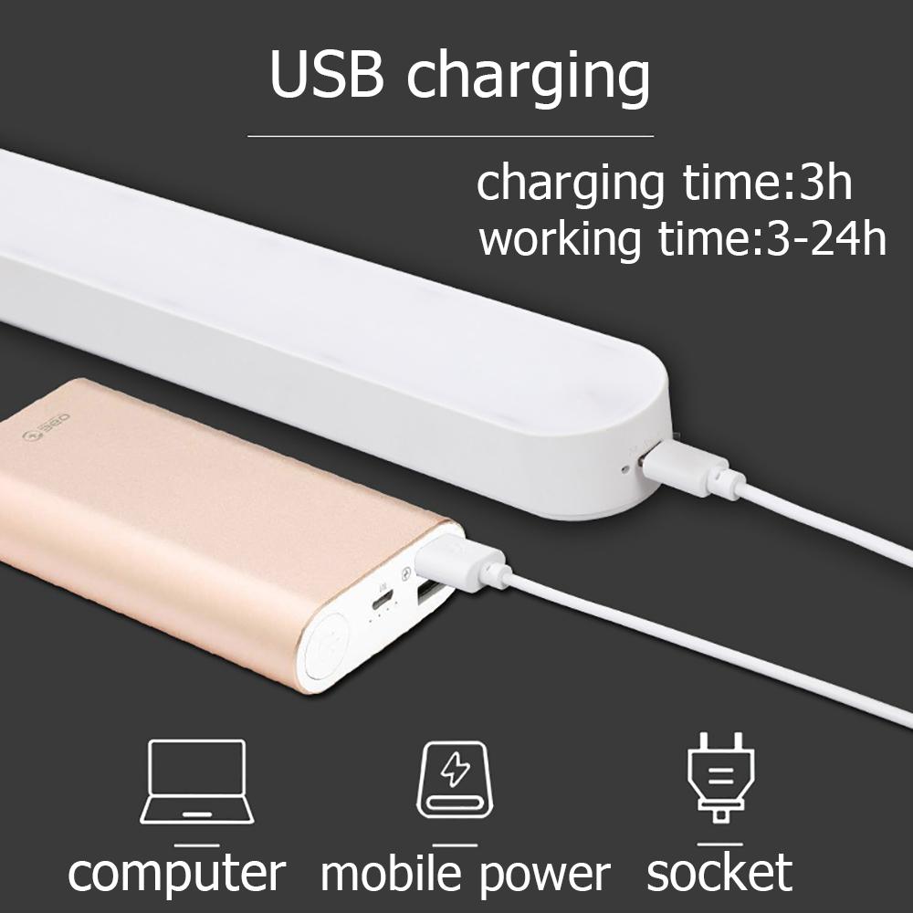 Настольная лампа USB светодиодная лампа компьютерный настольный светильник магнитный офисный кабинет подставка для чтения перезаряжаемая лампа для спальни