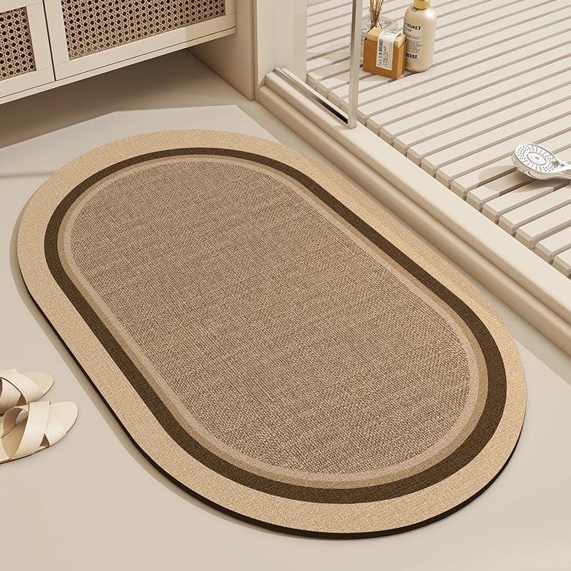 Коврик для унитаза Нескользящий Впитывающий Быстросохнущий Диатомовый Грязевой Туалетный Коврик Для Домашней Ванной Комнаты Коврик Для Туалета