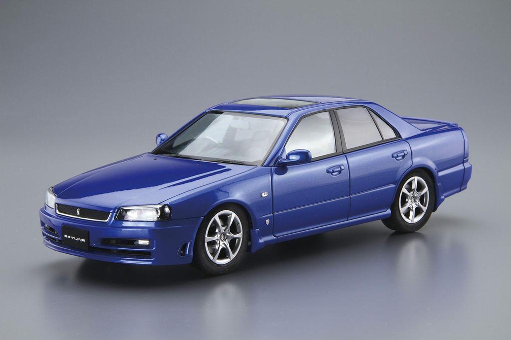 Aoshima Bunka Kyozaisha The Model Car Series Nissan ER34 Skyline 25GT Turbo 2001 Plastic Model 1/24 No.88