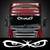 Наклейка на лобовое стекло автомобиля 'Сглаз' Виниловая наклейка Для Scania Volvo FH MAN DAF Грузовика Большого Тяжелого Грузовика Декоративные Аксессуары