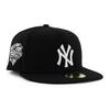 (New Era) Cap 59FIFTY New York Yankees MLB 2000 WORLD SERIES NEW ERA NEW YORK YANKEES Black White 5950 World Series Hat (7-58 (approx. 60.6 Cm))