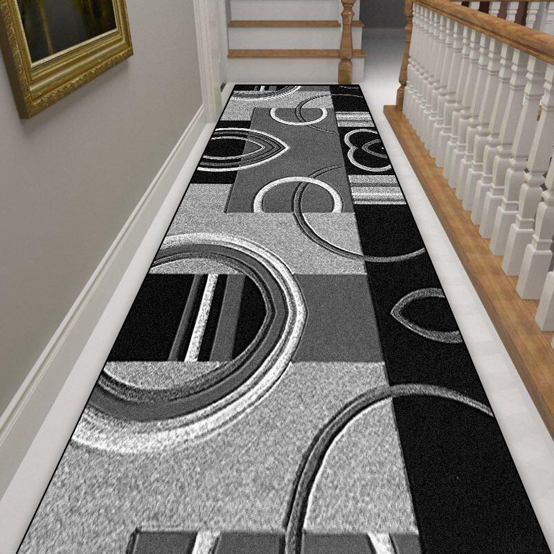 Геометрический скандинавский длинный ковер для коридора, противоскользящий, коврики для прихожей, украшение дома, прихожая, входной коврик, моющийся ковер-дорожка