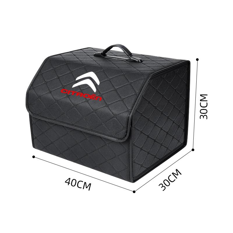 XKJC9 Car Trunk Organizer Box Large Capacity Auto Multiuse Tools Storage Bag Stowing Tidying For Citroen C1 C2 C3 C4 C5 C6 C8 C4L DS3